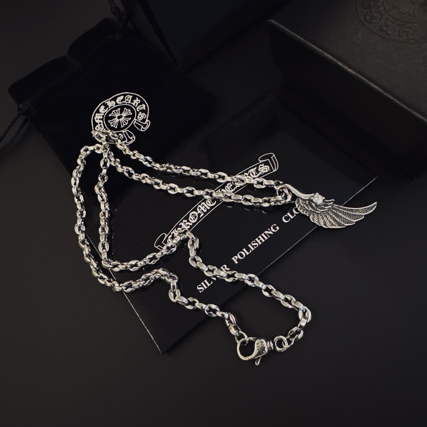 Chrome Hearts Wing Pendant Necklace